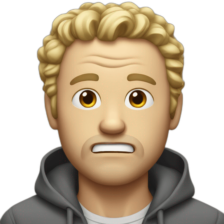 hangry white man emoji