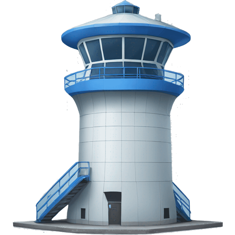 blue control tower emoji