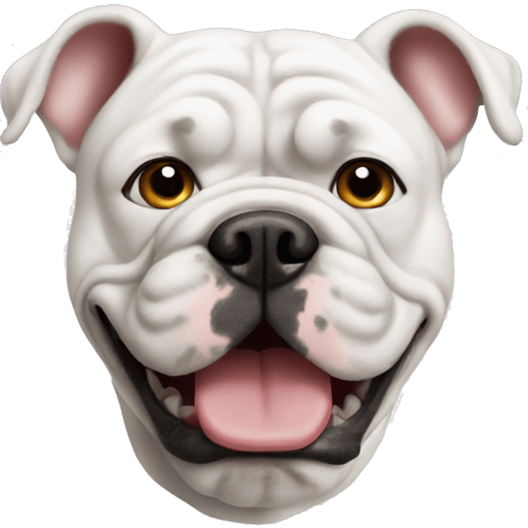 White bulldog emoji