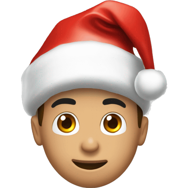 cristiano ronaldo with santa hat emoji