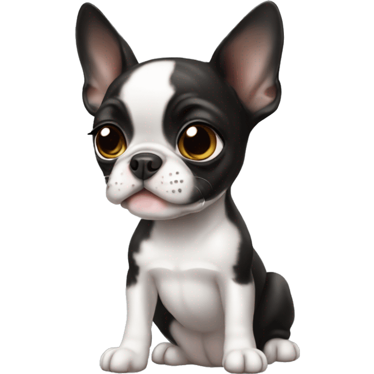 Boston terrier puppy  emoji