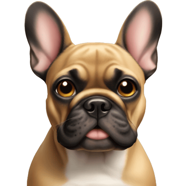 Black and tan French bulldog emoji