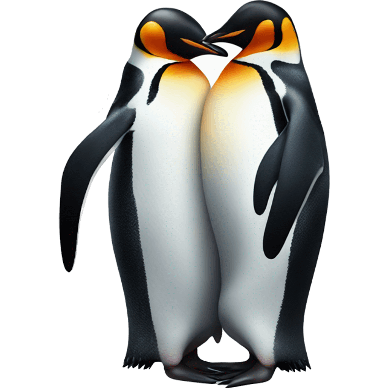 2 penguins hugging emoji