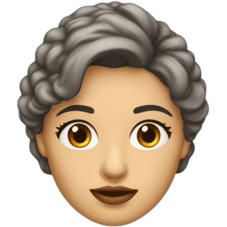 Mujer de la antigua Roma guiña un ojo emoji