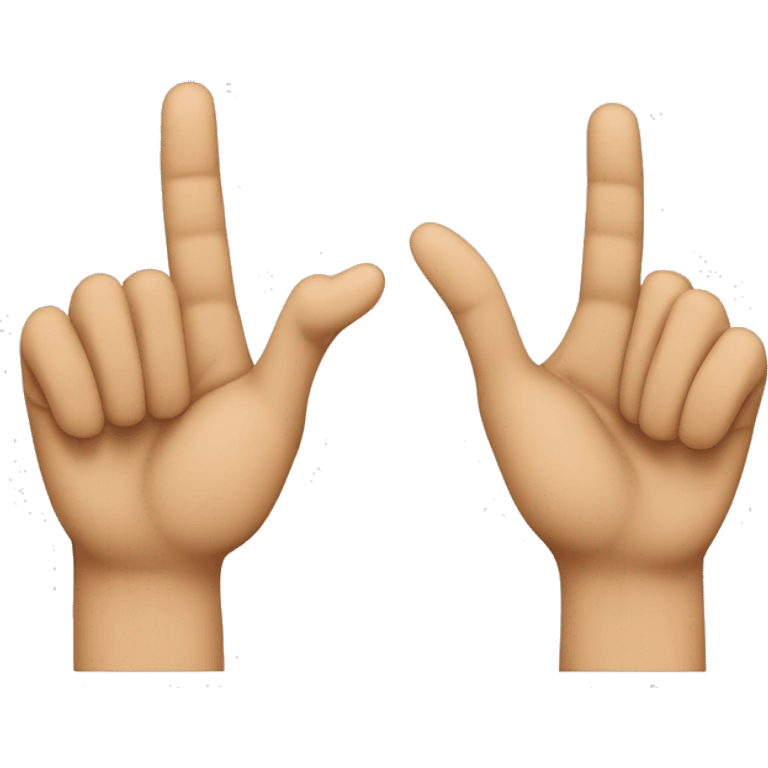 Create an emoji that shows a hand making the gesture of the letter "L" with the fingers, where the thumb and index finger form the "L" shape, while the other fingers are folded into the palm emoji