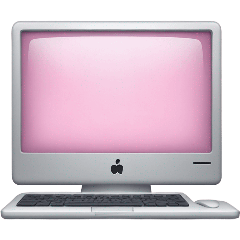 mac computer light pink color emoji