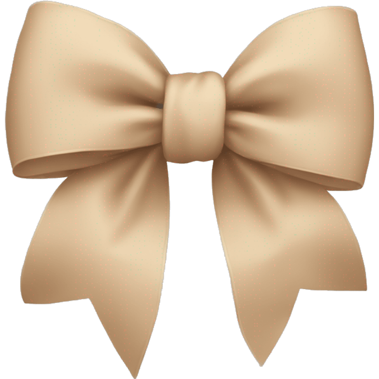 Beige bow emoji