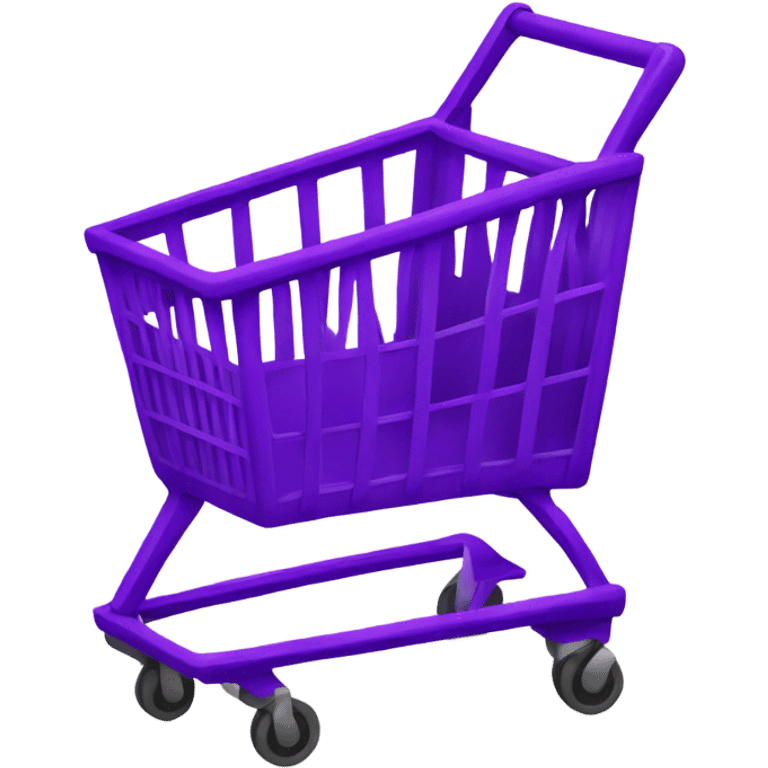 Purple shopping cart emoji