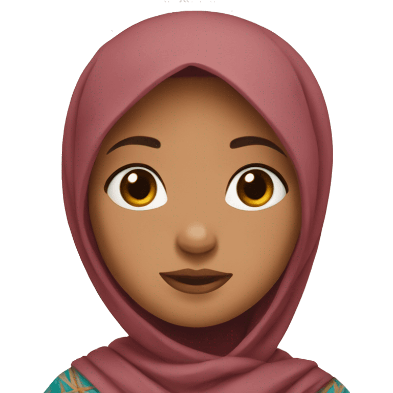 Moana wearing hijab emoji