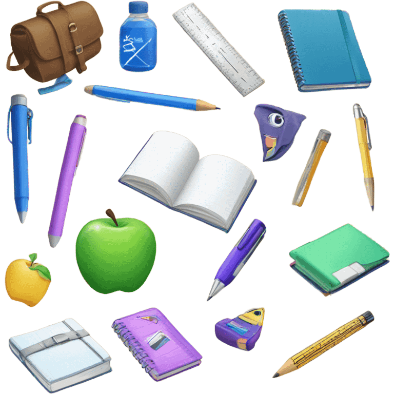 school supplies emoji