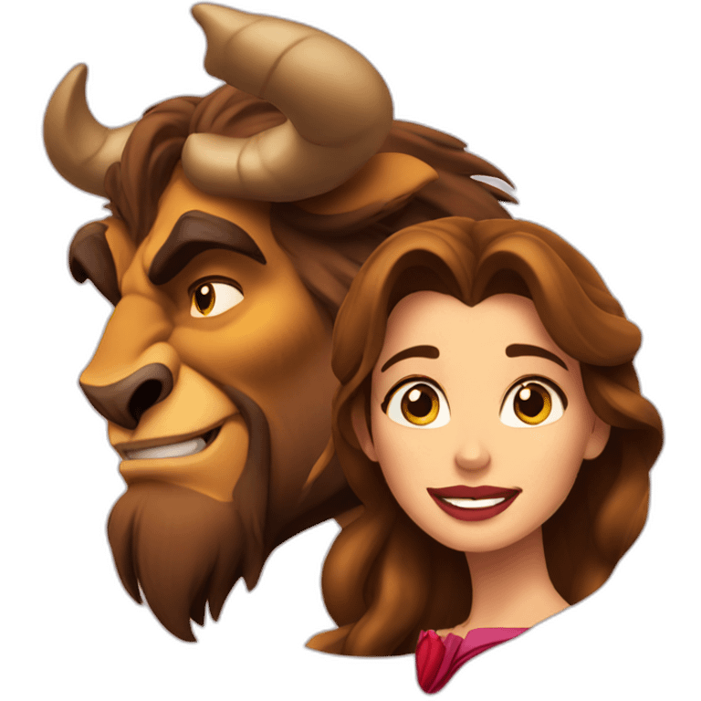 Beauty and the beast emoji