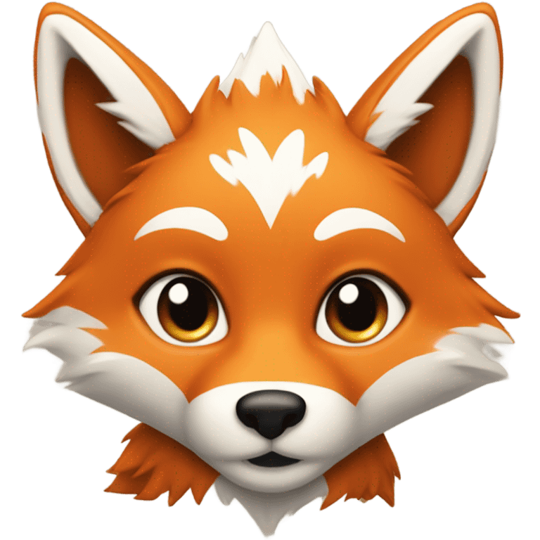 Heart-shape fox emoji