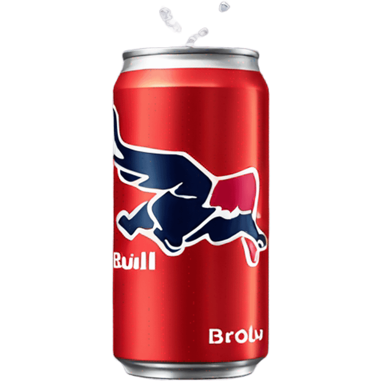 Red bull can flying  emoji