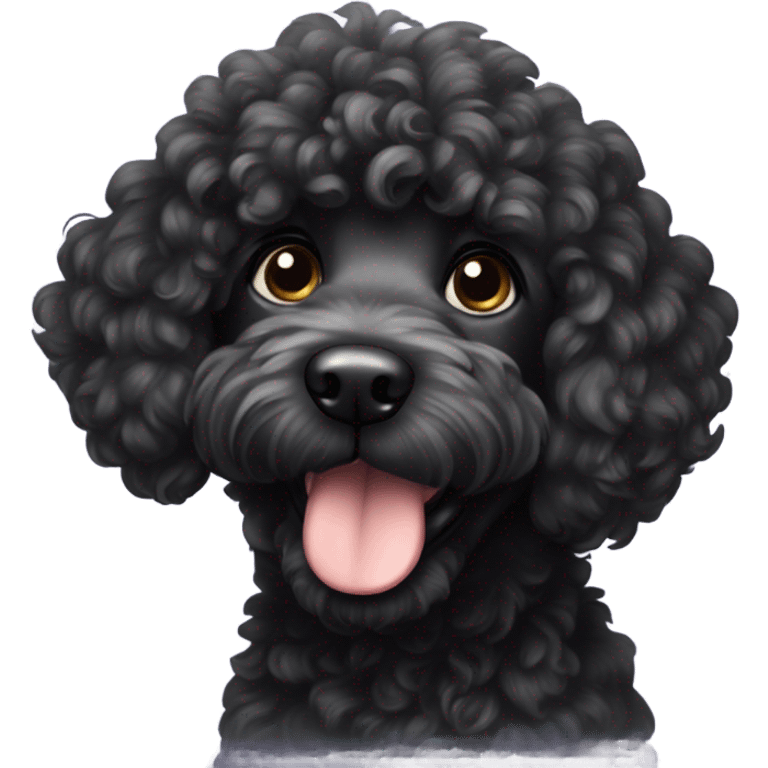 Black doodle  emoji