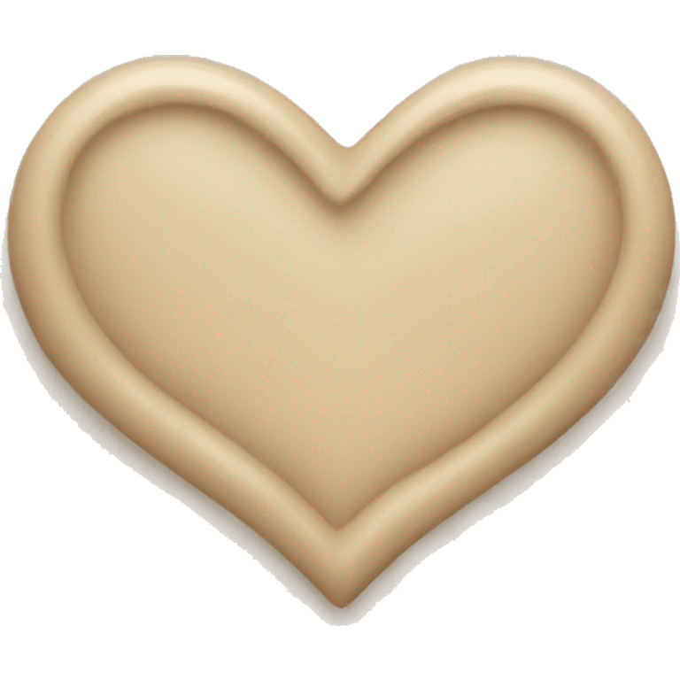 Beige Heart emoji