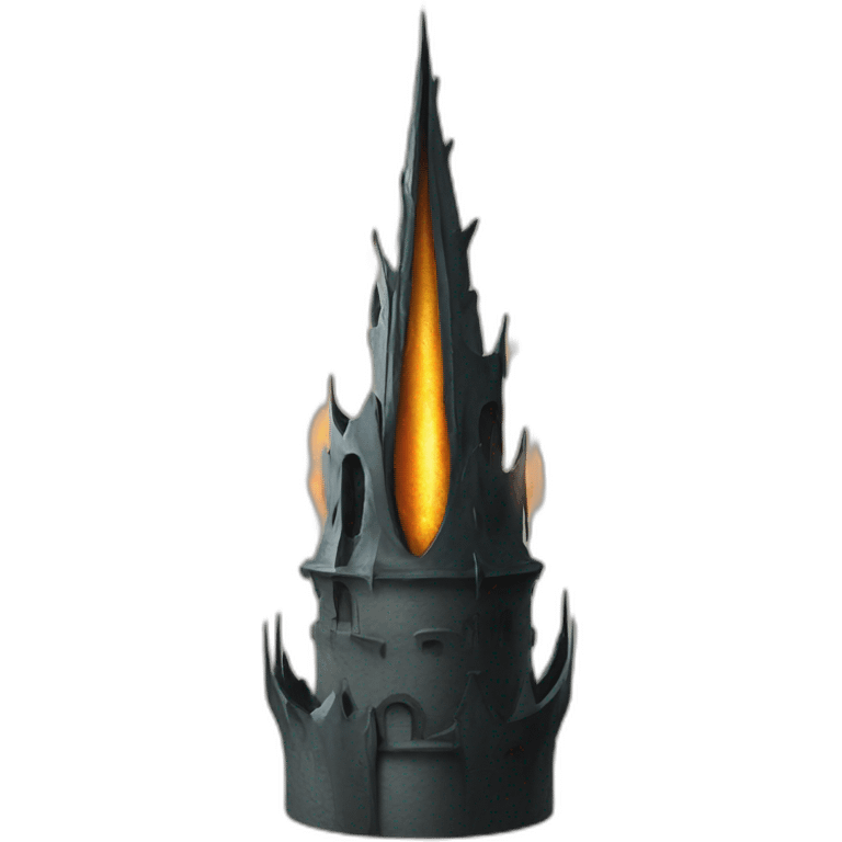 Sauron tower with a eye on it emoji