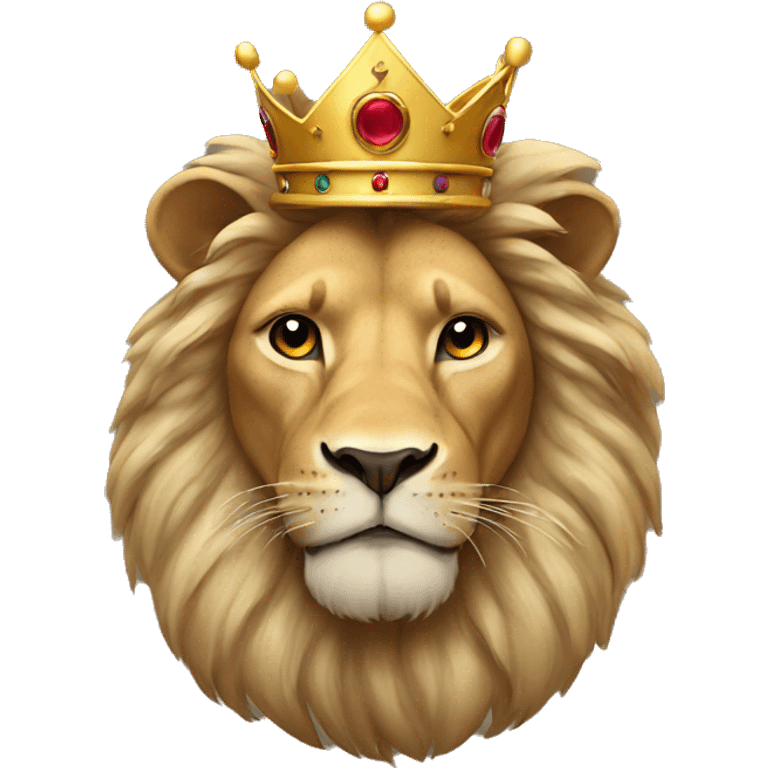 lion with crown emoji