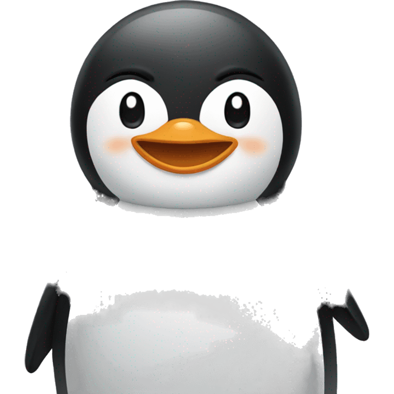 Happy penguin emoji