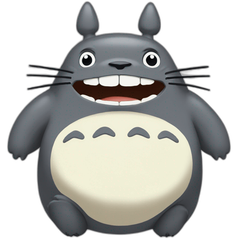 totoro laughing emoji