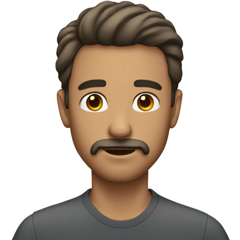 Man without beard and mustache  emoji