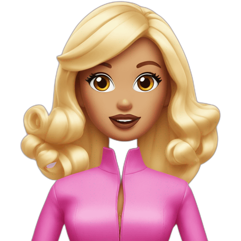 barbie blowing kiss emoji