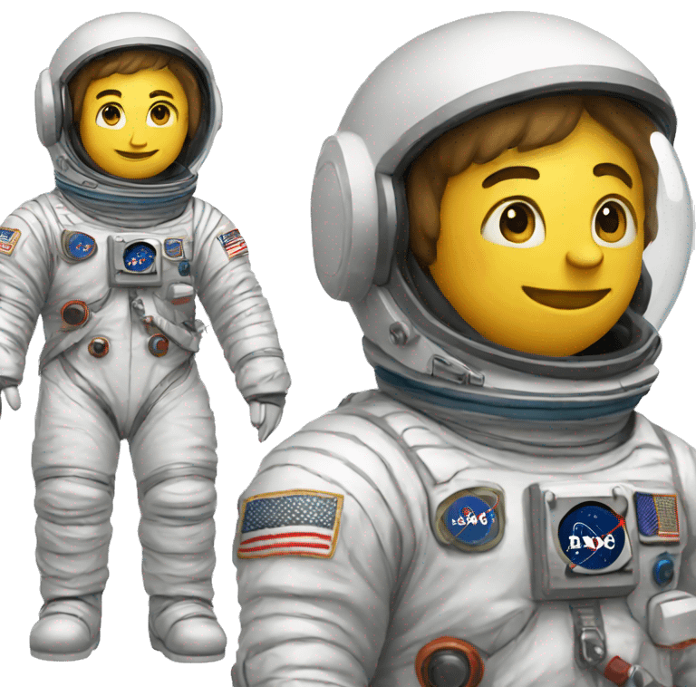 full-body astronaut with helmet on emoji