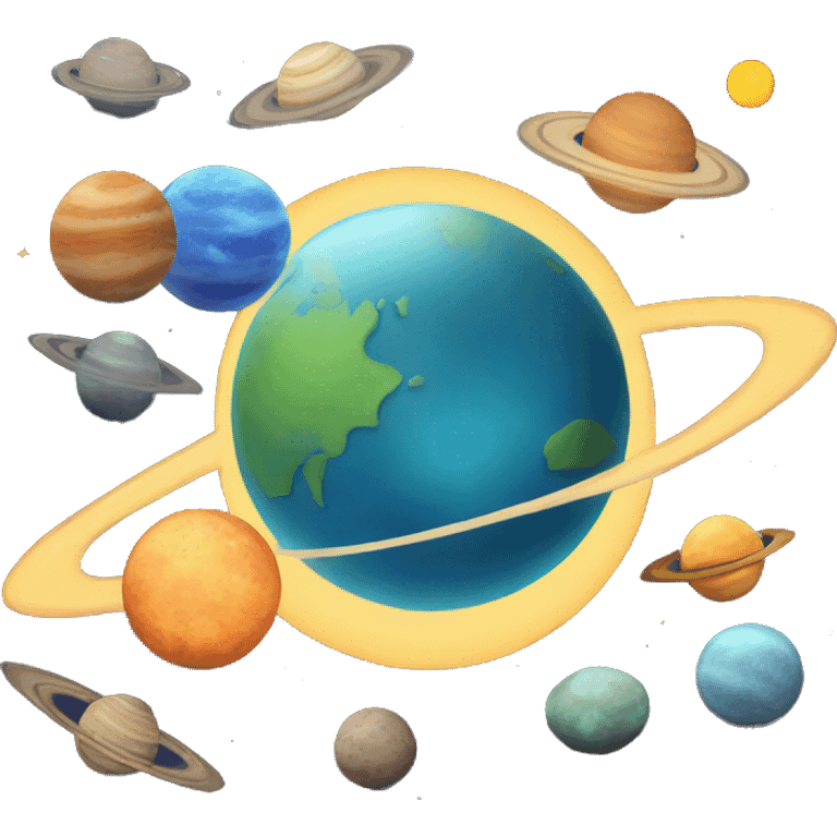 space and planets emoji