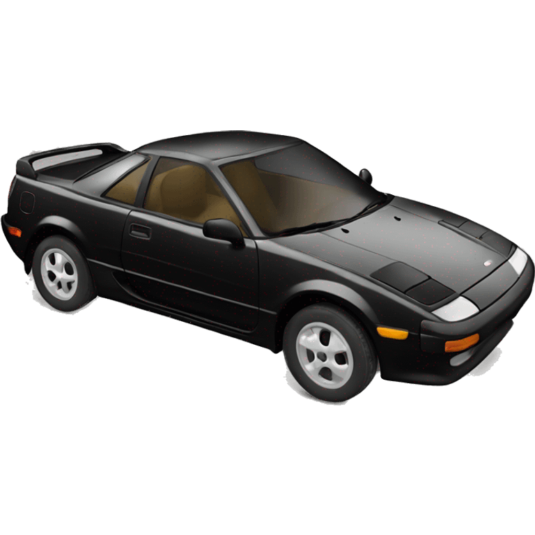 Black Toyota mr2 emoji