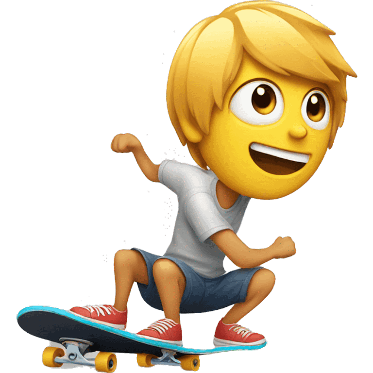 Chat avec skateboard  emoji