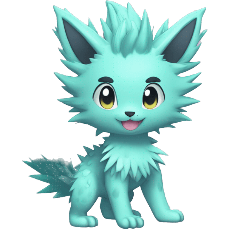 Anthro Scalie Spiky Cool Edgy Magical Shiny Colorful Pastel Sparkle Kemono-style Chibi Fantasy-Animal-Fakémon-Pokémon-Hybrid Fur Sona Aesthetic Full Body emoji