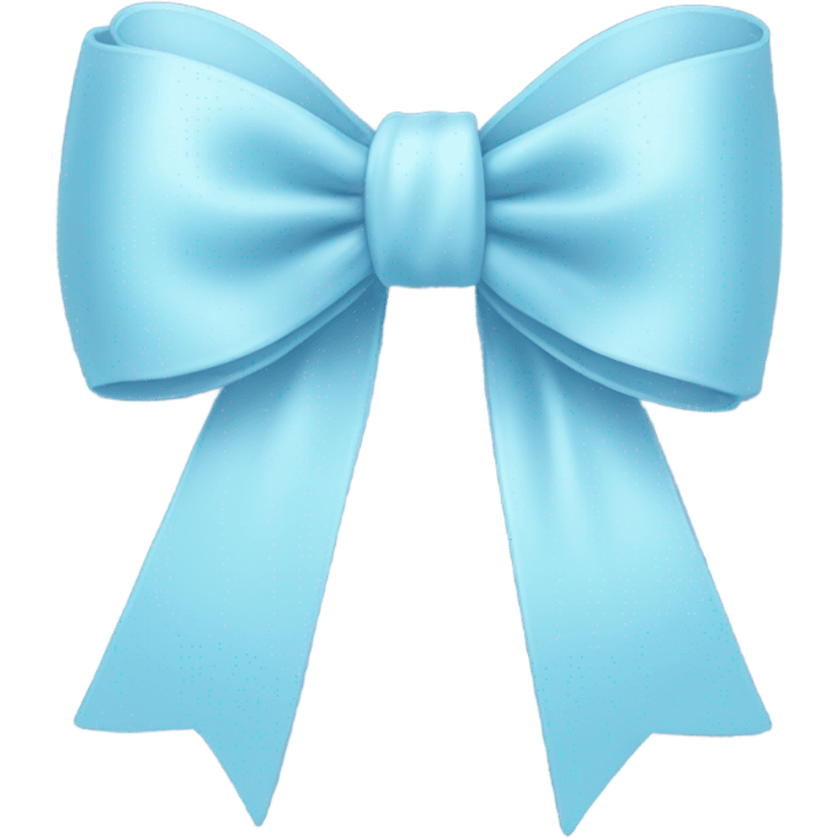 Pastel blue bow emoji