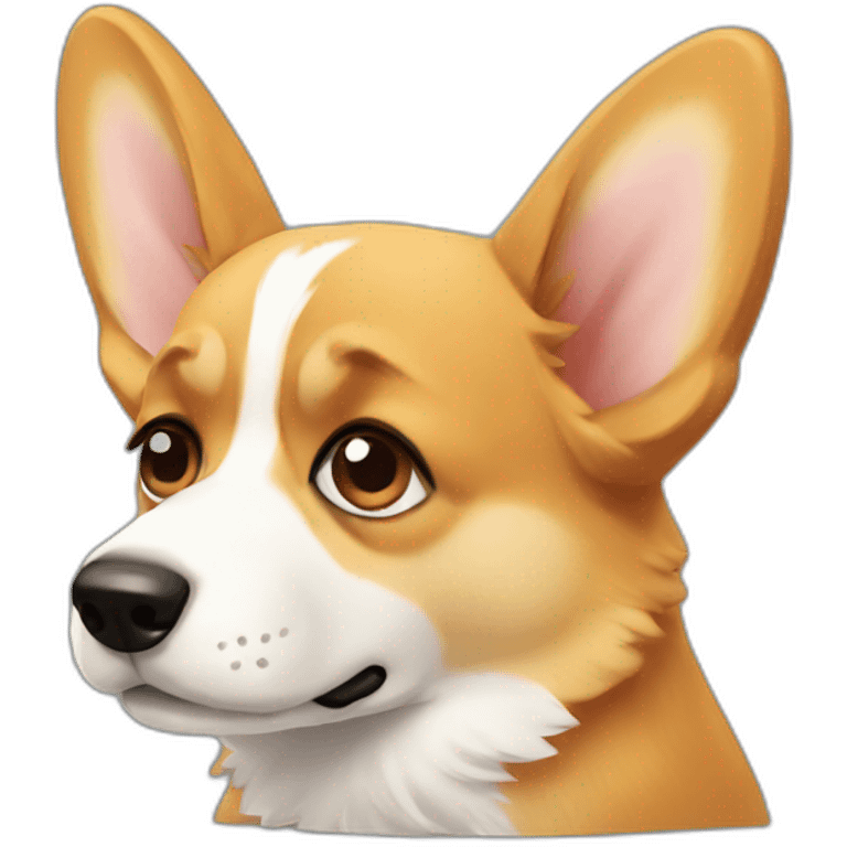 Sad corgi emoji