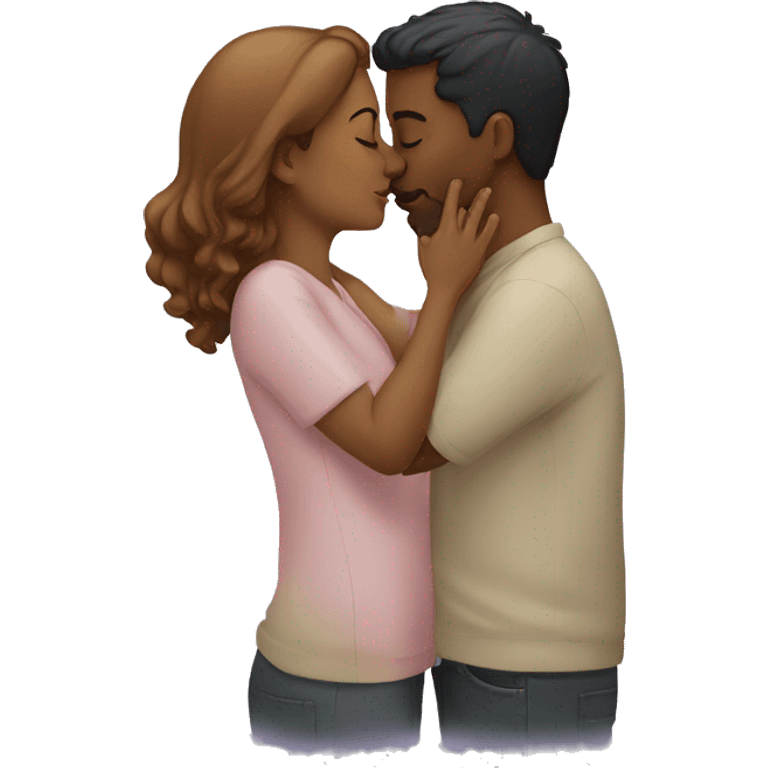 Couple kissing emoji