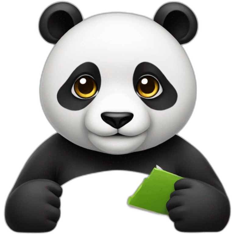 A panda who provides data emoji