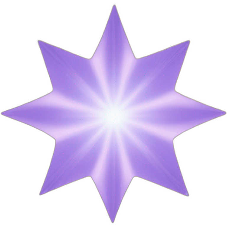 An individual star emoji with multiple rays emoji