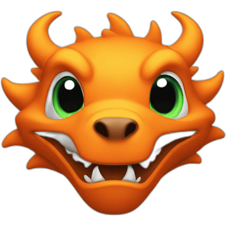 Drakofeu in orange emoji