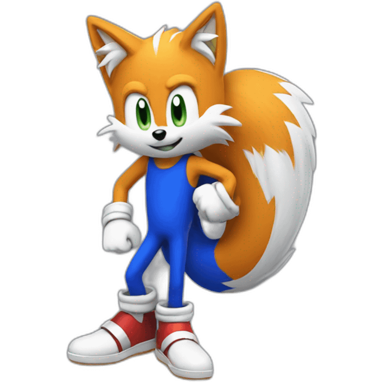 sonic with fox tail emoji