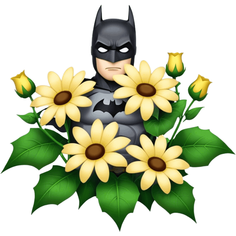 Batman flowers emoji