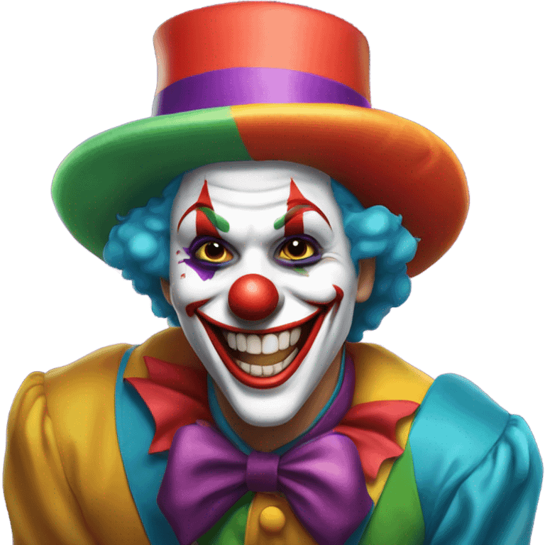 A joker clown laughing emoji