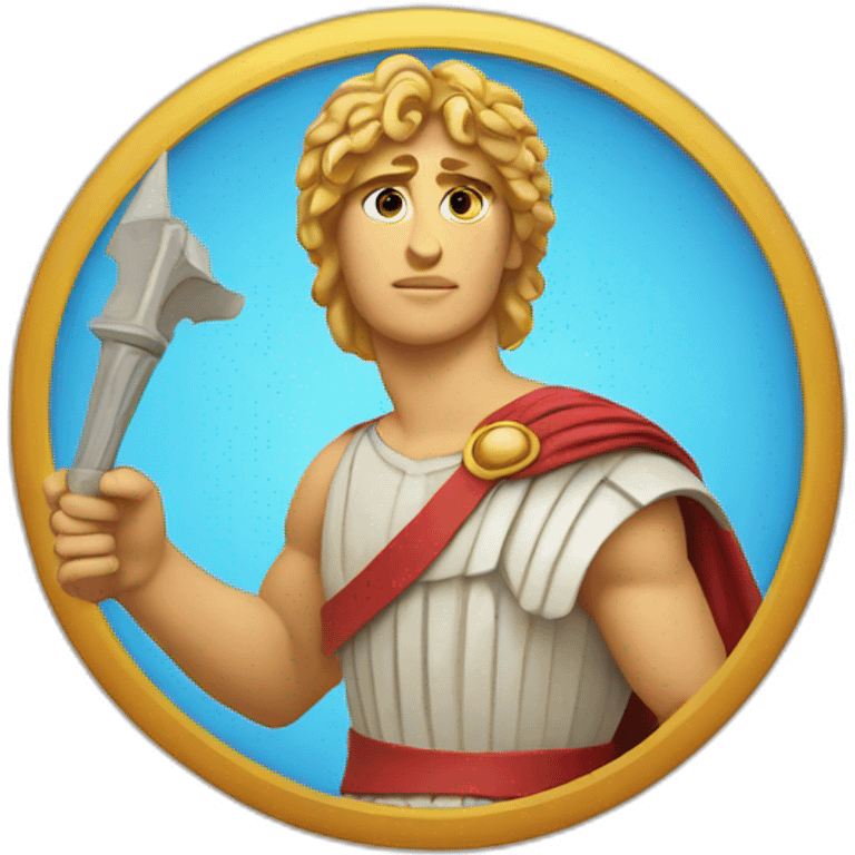 alexander the great holding something emoji