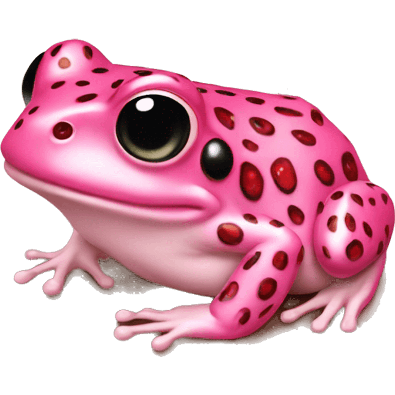 Strawberry frog pink emoji