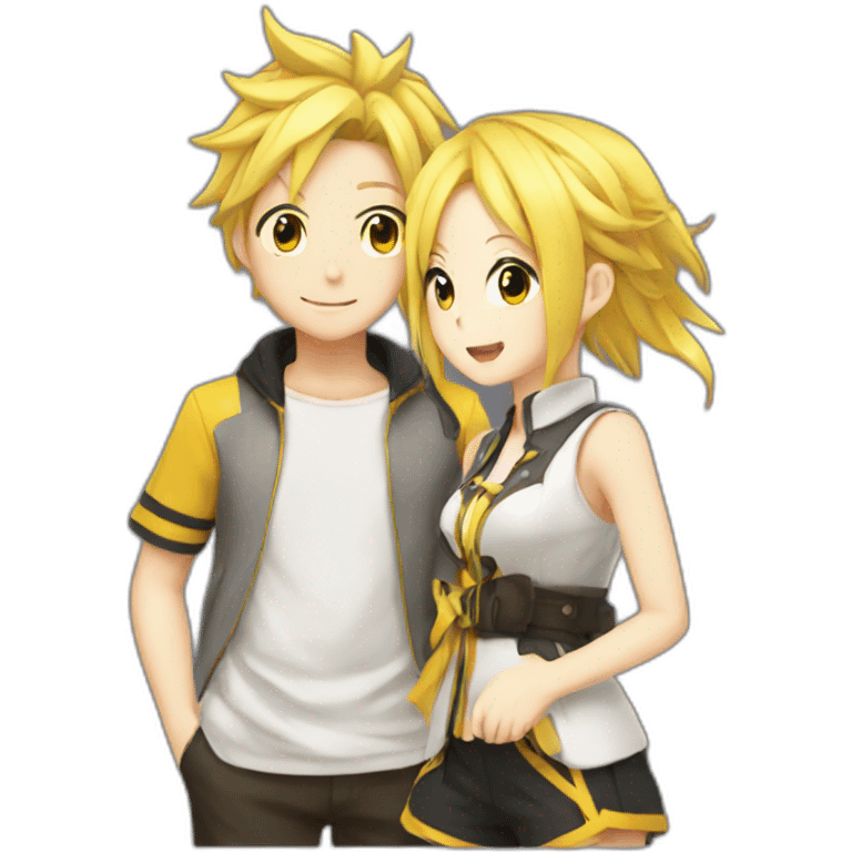 Rin and Len emoji