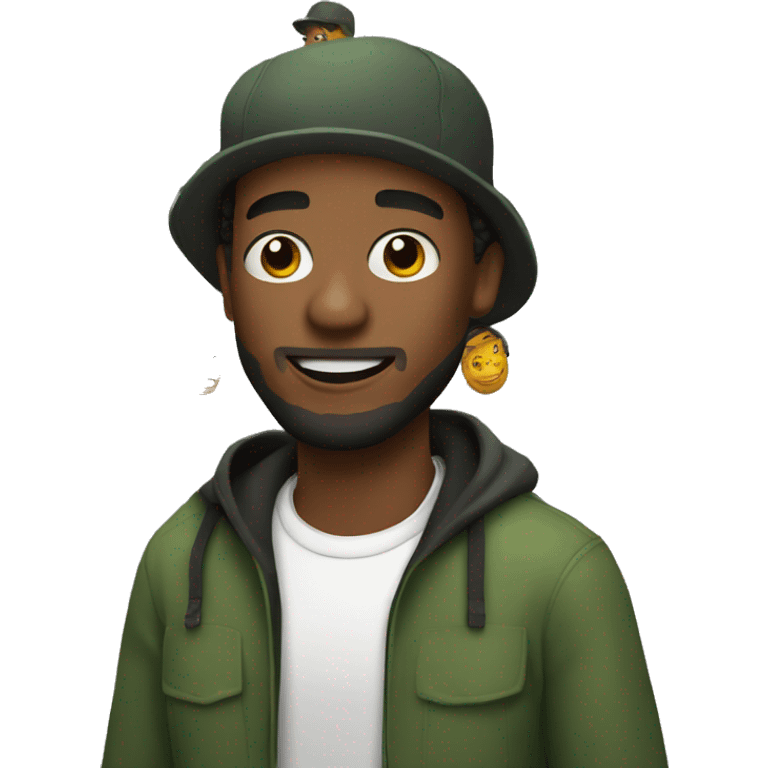 jamaican guy with rastacap emoji