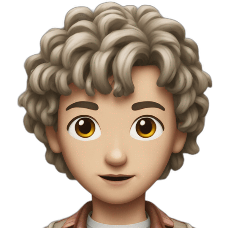 Eleven from stranger things emoji