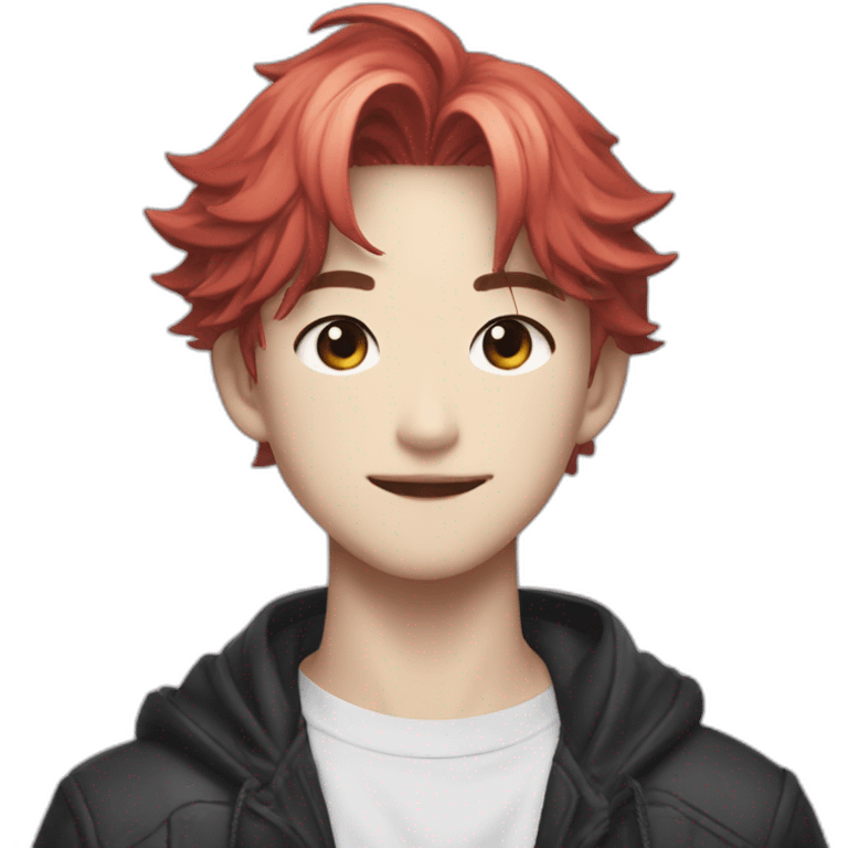 Stray kids felix red thunderous emoji