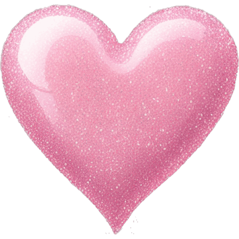 A Light pink heart with glitter  emoji