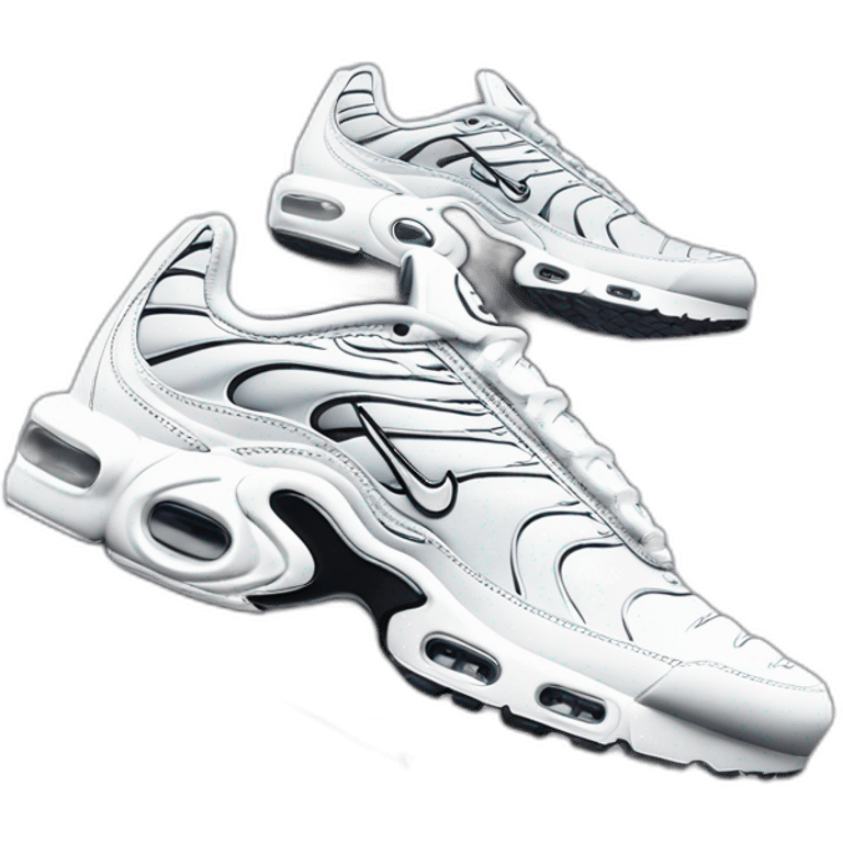 nike air max plus a cold wall white emoji