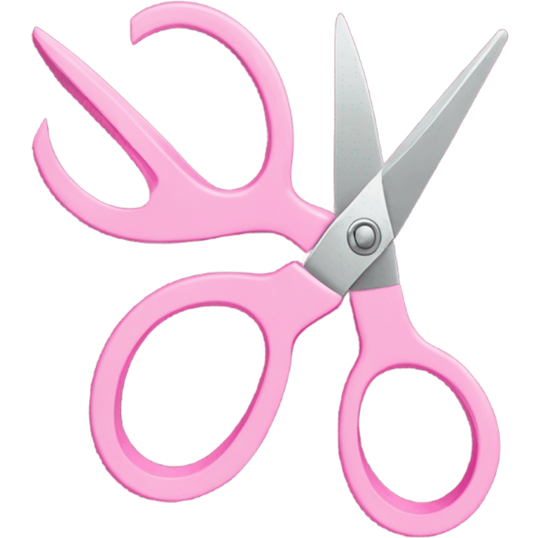 Pink garden scissors emoji