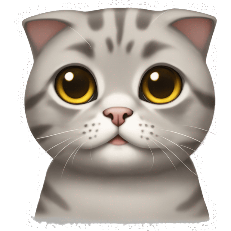 Scottish fold cat то  emoji