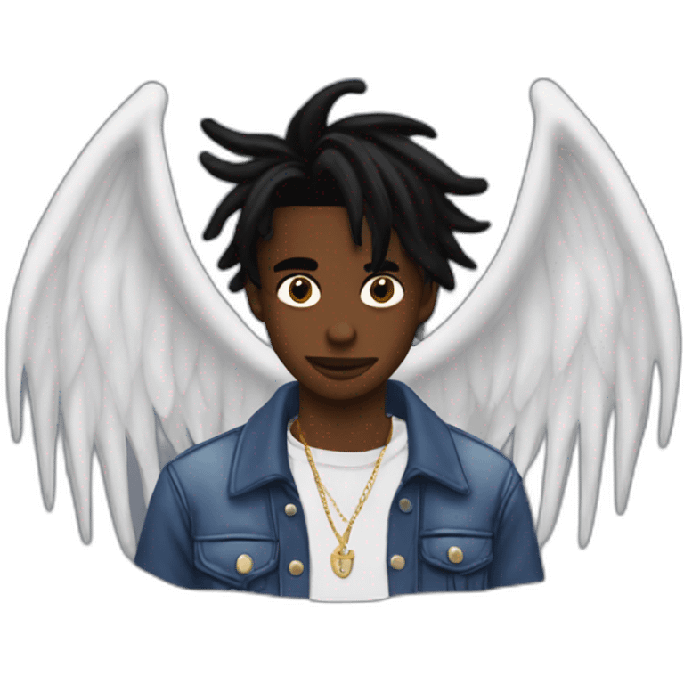 Playboi carti with devil wing emoji